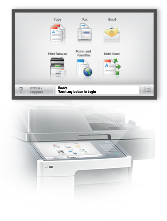 pictures of how to send fax on lexmark 5400 series