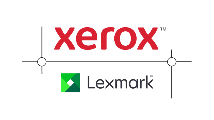 Xerox and Lexmark logos