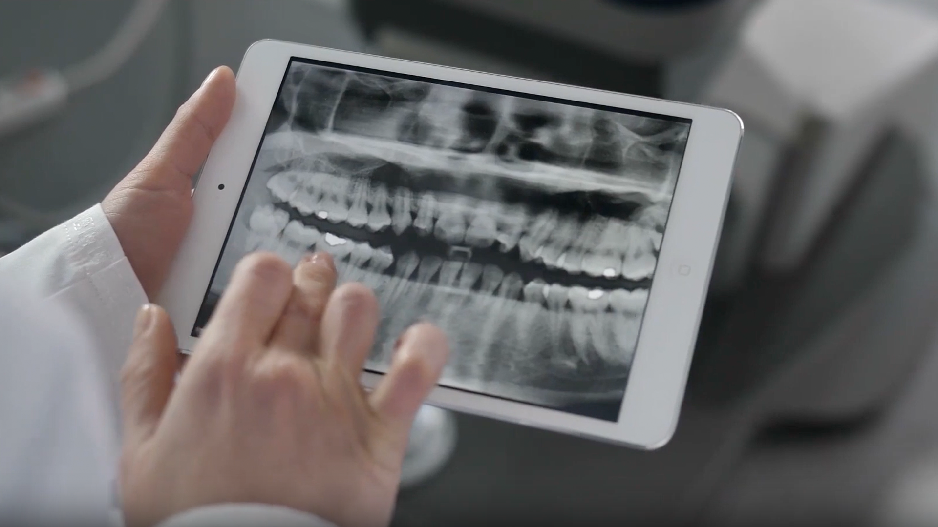 DEXIS xray on tablet